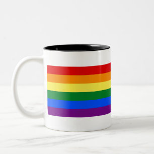 Caneca De Café Em Dois Tons Rainbow Pride