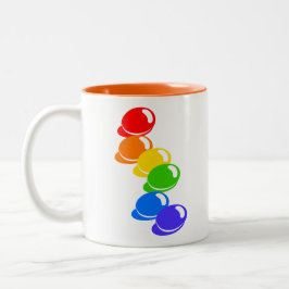 Caneca De Café Em Dois Tons Rainbowbeans