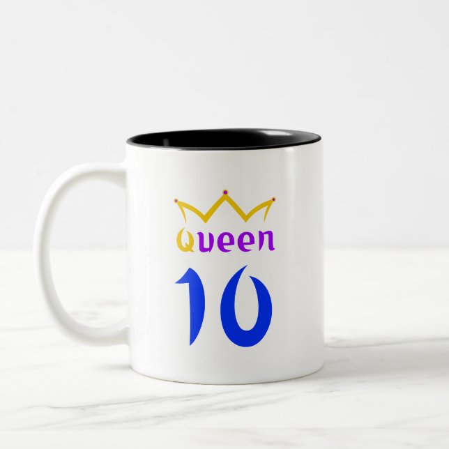 Caneca De Café Em Dois Tons Rainha 10 (Esquerda)