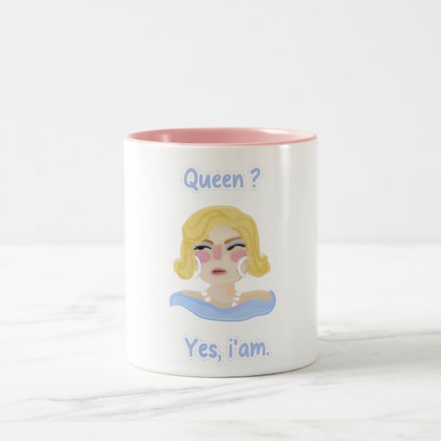 Caneca De Café Em Dois Tons Rainha cobrir (Centro)