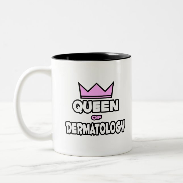 Caneca De Café Em Dois Tons Rainha da Dermatologia (Esquerda)