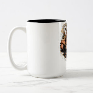 Caneca De Café Em Dois Tons Rainha da Força – Mulher Coroada Confiante e Le
