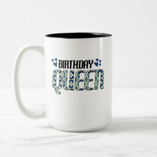 Caneca De Café Em Dois Tons Rainha de aniversário
