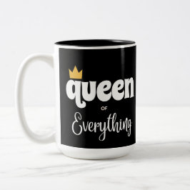 CANECA DE CAFÉ EM DOIS TONS RAINHA DE TUDO MUG