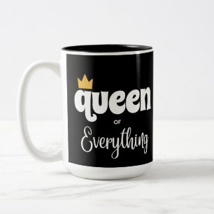 CANECA DE CAFÉ EM DOIS TONS RAINHA DE TUDO MUG