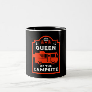 Caneca De Café Em Dois Tons Rainha Do Campsite