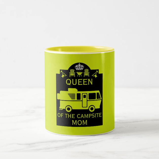 Caneca De Café Em Dois Tons Rainha Do Campsite (Centro)