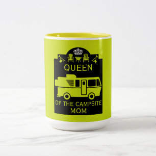 Caneca De Café Em Dois Tons Rainha Do Campsite