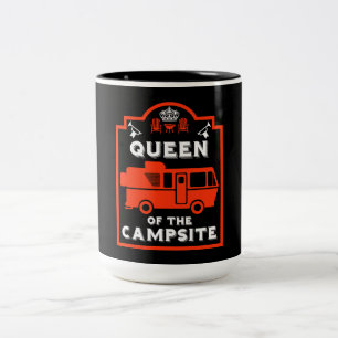 Caneca De Café Em Dois Tons Rainha Do Campsite