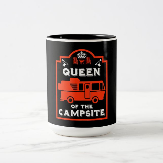 Caneca De Café Em Dois Tons Rainha Do Campsite (Centro)
