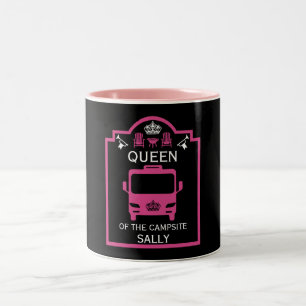 Caneca De Café Em Dois Tons Rainha Do Campsite