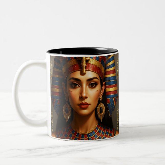Caneca De Café Em Dois Tons Rainha do Nilo – Egito Antigo  (Esquerda)