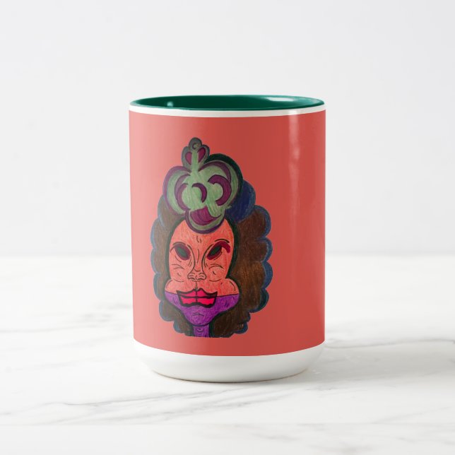 Caneca De Café Em Dois Tons Rainha Palhaço (Centro)