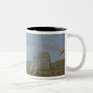 Caneca De Café Em Dois Tons Rainha Victoria que chega no Gare de l'Est