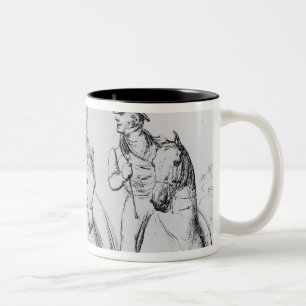 Caneca De Café Em Dois Tons Rainha Victoria, senhor Melbourne e senhor Russell