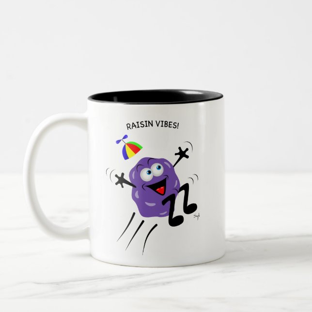 Caneca De Café Em Dois Tons Raisin Vibes Mug (Esquerda)