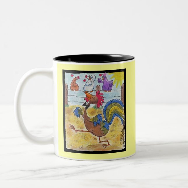 Caneca De Café Em Dois Tons Raiz de Galo (Esquerda)
