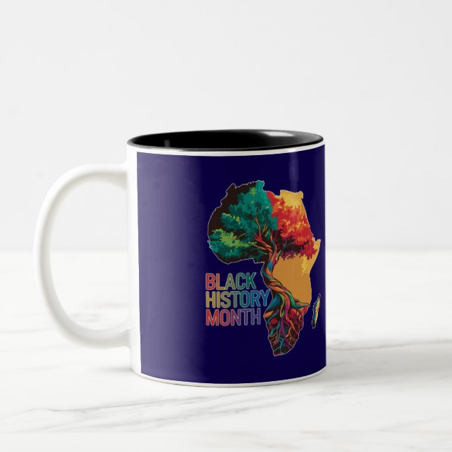 Caneca De Café Em Dois Tons Raízes de Resiliência (Esquerda)