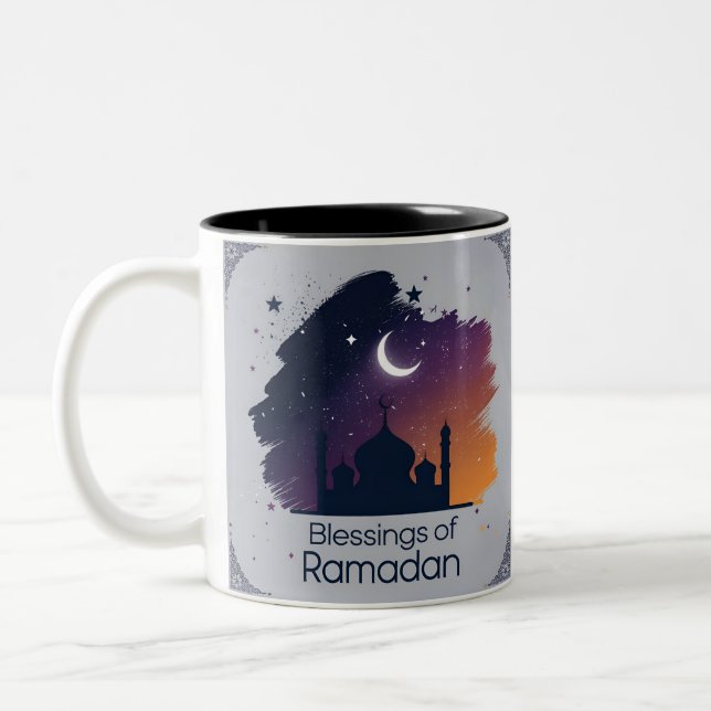 Caneca De Café Em Dois Tons Ramadan Kareem Mug (Esquerda)