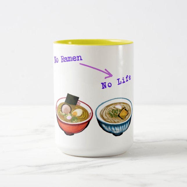Caneca De Café Em Dois Tons Ramen Fun Mug (Centro)