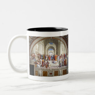 Caneca De Café Em Dois Tons Raphael Raffaello Escola de Atenas