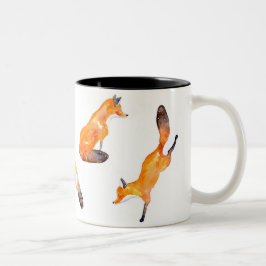 Caneca De Café Em Dois Tons raposa