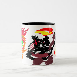 Caneca De Café Em Dois Tons Raposa selvagem de outono