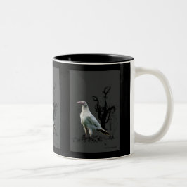 Caneca De Café Em Dois Tons Rare White Raven Wildlife Art