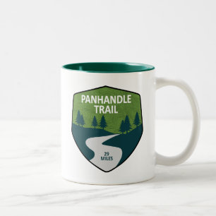 Caneca De Café Em Dois Tons Rastreamento do Panhandle