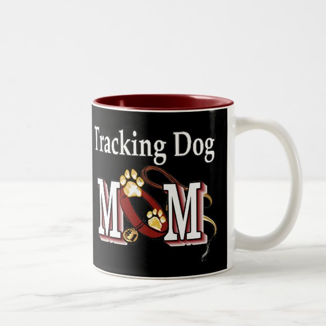 Caneca De Café Em Dois Tons Rastreando presentes da mãe (Direita)