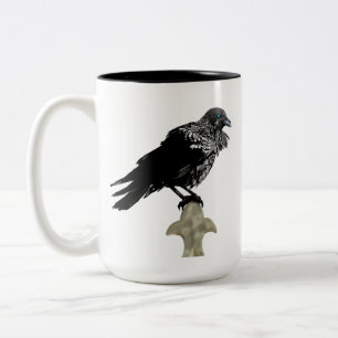 Caneca De Café Em Dois Tons Raven Incluso