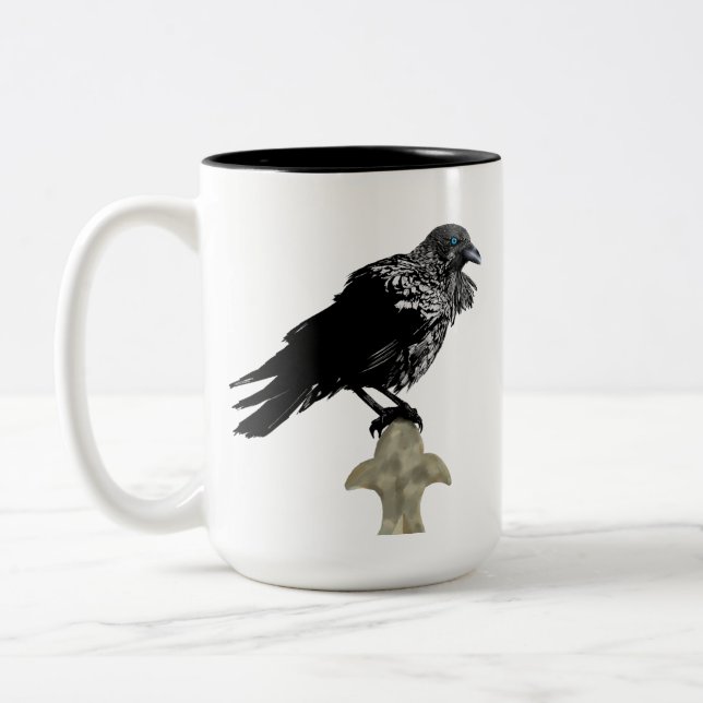 Caneca De Café Em Dois Tons Raven Incluso (Esquerda)