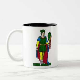 Caneca De Café Em Dois Tons Re di Bastoni