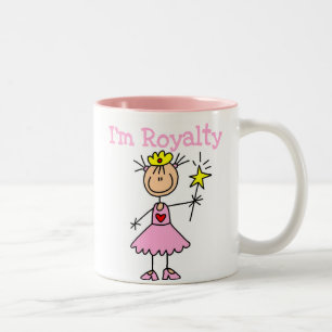 Caneca De Café Em Dois Tons Realeza Princesa