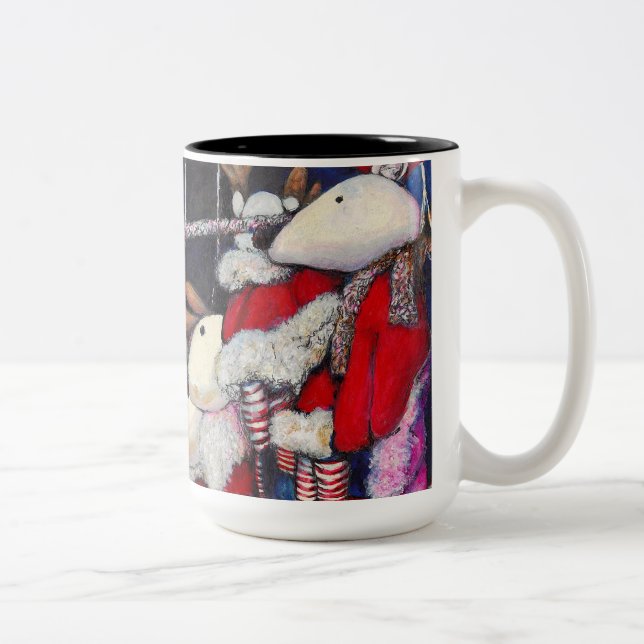 Caneca De Café Em Dois Tons Realidade das Férias (Direita)