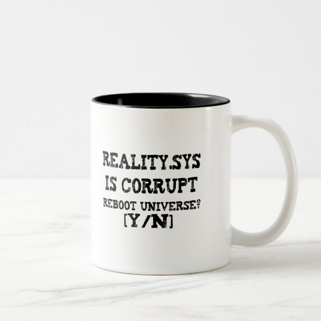 Caneca De Café Em Dois Tons Reality.Sys (Direita)