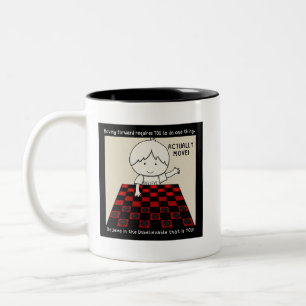 Caneca De Café Em Dois Tons Realmente Mover