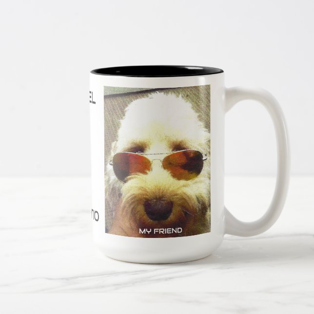 Caneca De Café Em Dois Tons REBEL: Mug de dois tons, 15 oz (Direita)
