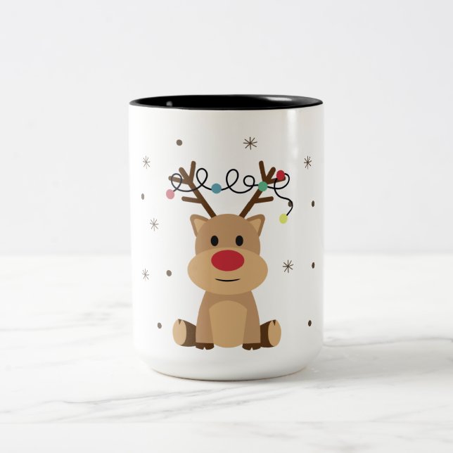 Caneca De Café Em Dois Tons Rebelde de Natal Festivo, Cuta (Centro)