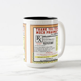 Caneca De Café Em Dois Tons Receita de Agradecimento