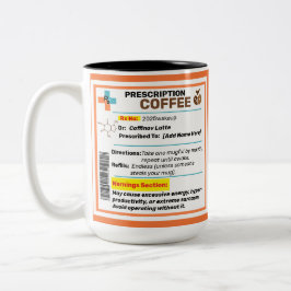 Caneca De Café Em Dois Tons Receita Engraçada Personalizada Coffee Mug