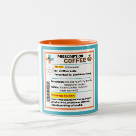 Caneca De Café Em Dois Tons Receita Engraçada Personalizada Coffee Mug