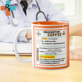 Caneca De Café Em Dois Tons Receita Engraçada Personalizada Coffee Mug