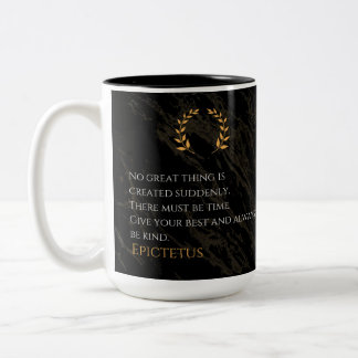 Caneca De Café Em Dois Tons Receita por Grandeza de Epictetus