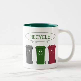 Caneca De Café Em Dois Tons Reciclagens