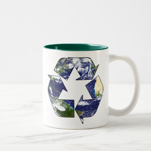 Caneca De Café Em Dois Tons Reciclar agora (Direita)