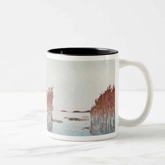 Caneca De Café Em Dois Tons Recolectores da alga em Omari, da série (Direita)