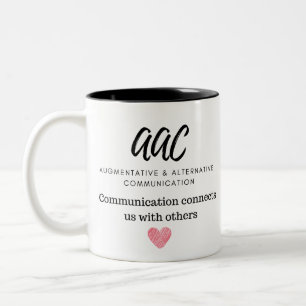 Caneca De Café Em Dois Tons Reconhecimento AAC