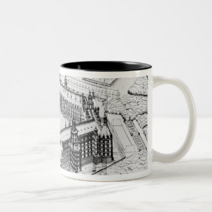 Caneca De Café Em Dois Tons Reconstrução da abadia de Theleme