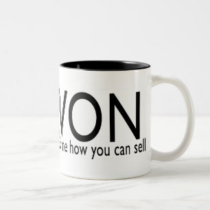 Caneca De Café Em Dois Tons Recrutador local Avon